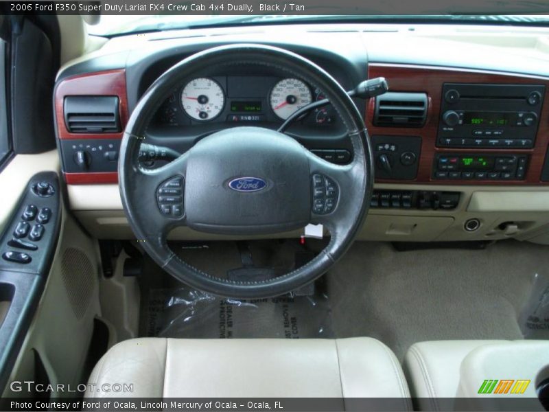 Black / Tan 2006 Ford F350 Super Duty Lariat FX4 Crew Cab 4x4 Dually