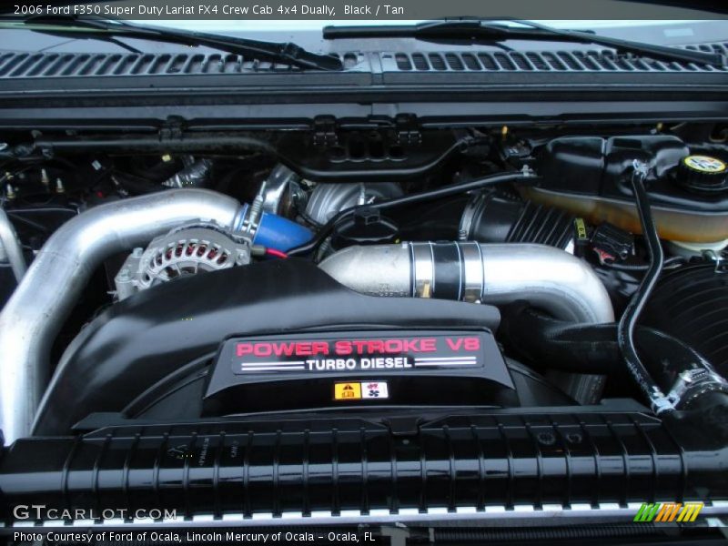 Black / Tan 2006 Ford F350 Super Duty Lariat FX4 Crew Cab 4x4 Dually