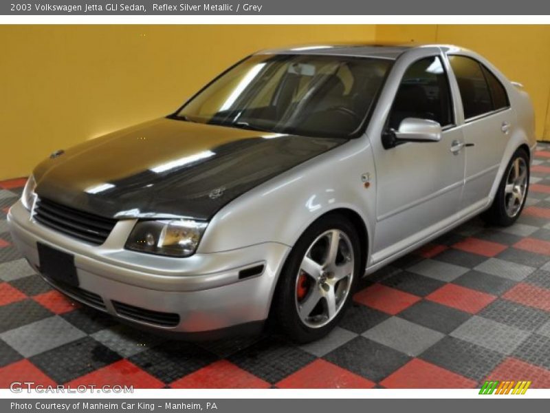 Reflex Silver Metallic / Grey 2003 Volkswagen Jetta GLI Sedan