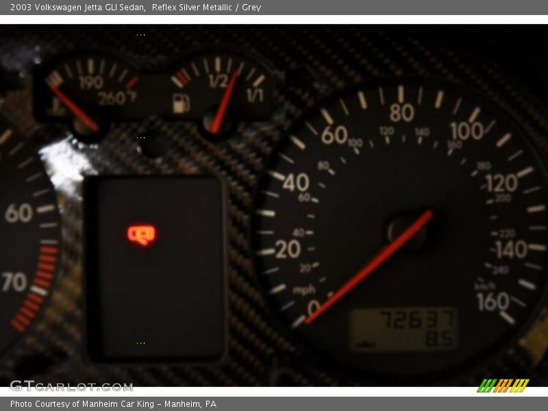 Reflex Silver Metallic / Grey 2003 Volkswagen Jetta GLI Sedan
