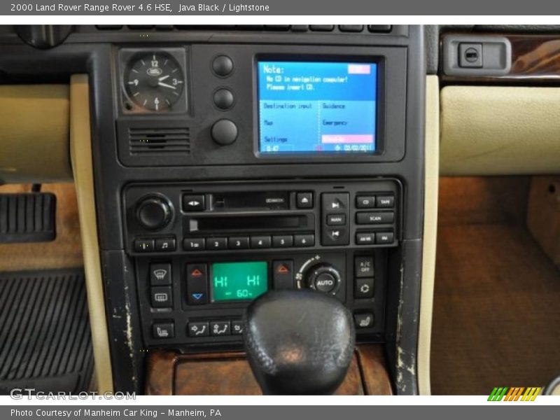 Controls of 2000 Range Rover 4.6 HSE
