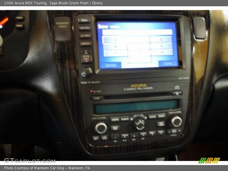 Sage Brush Green Pearl / Ebony 2006 Acura MDX Touring