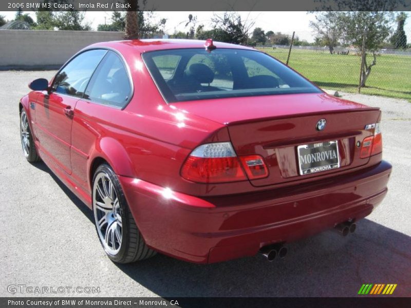 Imola Red / Black 2006 BMW M3 Coupe