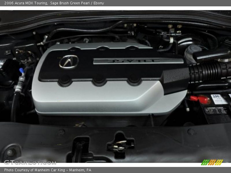 Sage Brush Green Pearl / Ebony 2006 Acura MDX Touring