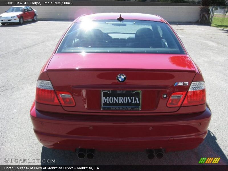 Imola Red / Black 2006 BMW M3 Coupe