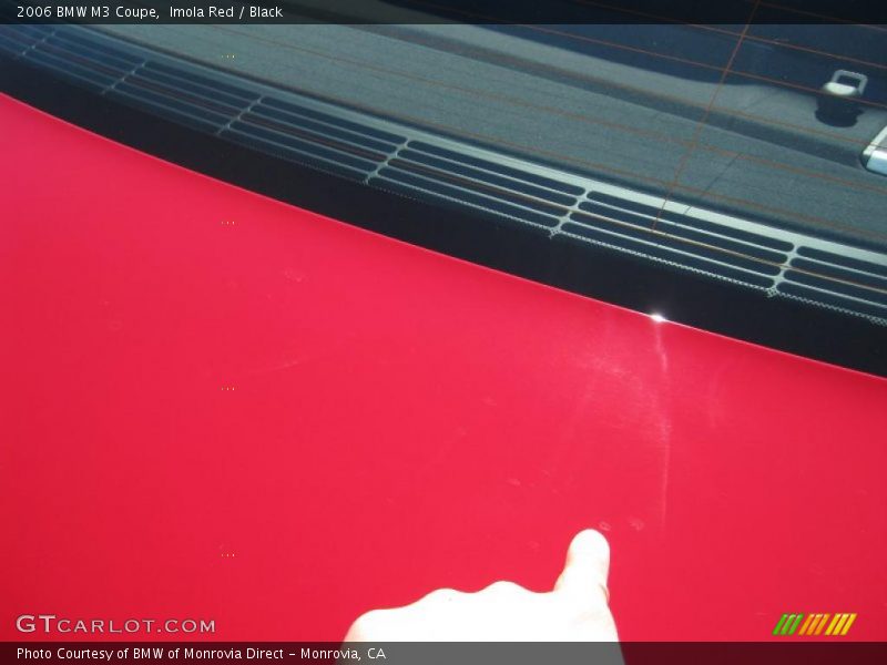 Imola Red / Black 2006 BMW M3 Coupe