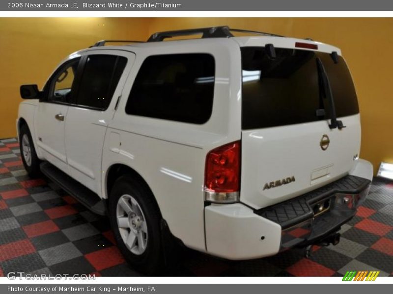 Blizzard White / Graphite/Titanium 2006 Nissan Armada LE