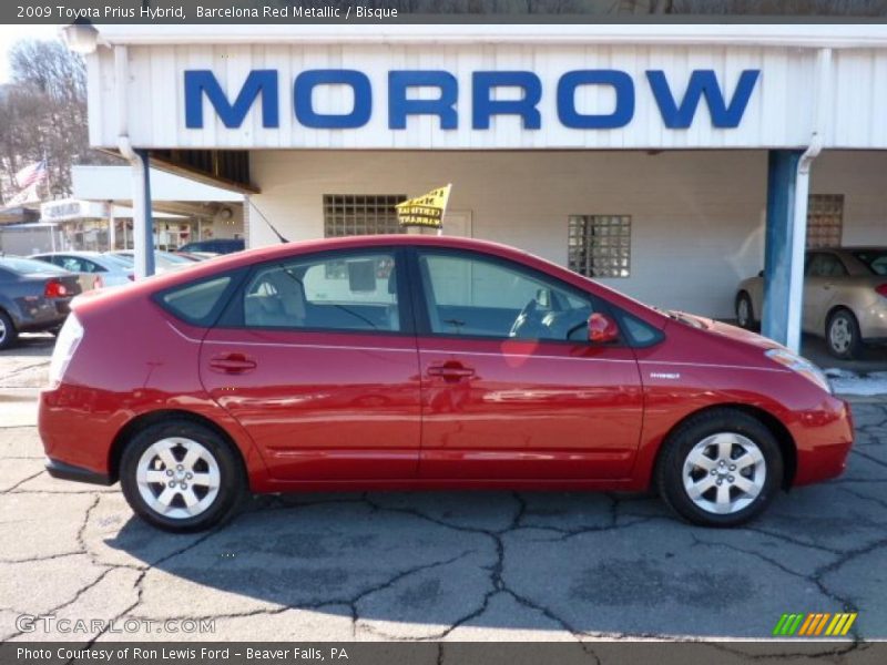 Barcelona Red Metallic / Bisque 2009 Toyota Prius Hybrid