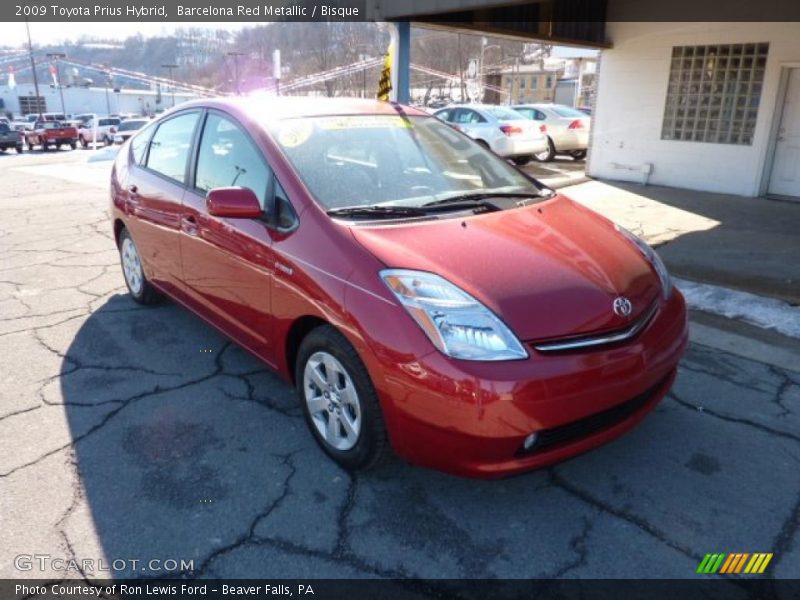 Barcelona Red Metallic / Bisque 2009 Toyota Prius Hybrid