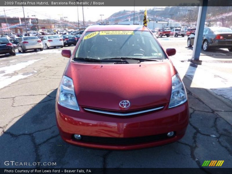 Barcelona Red Metallic / Bisque 2009 Toyota Prius Hybrid