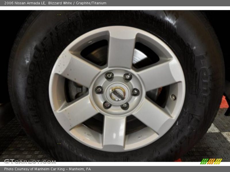 Blizzard White / Graphite/Titanium 2006 Nissan Armada LE