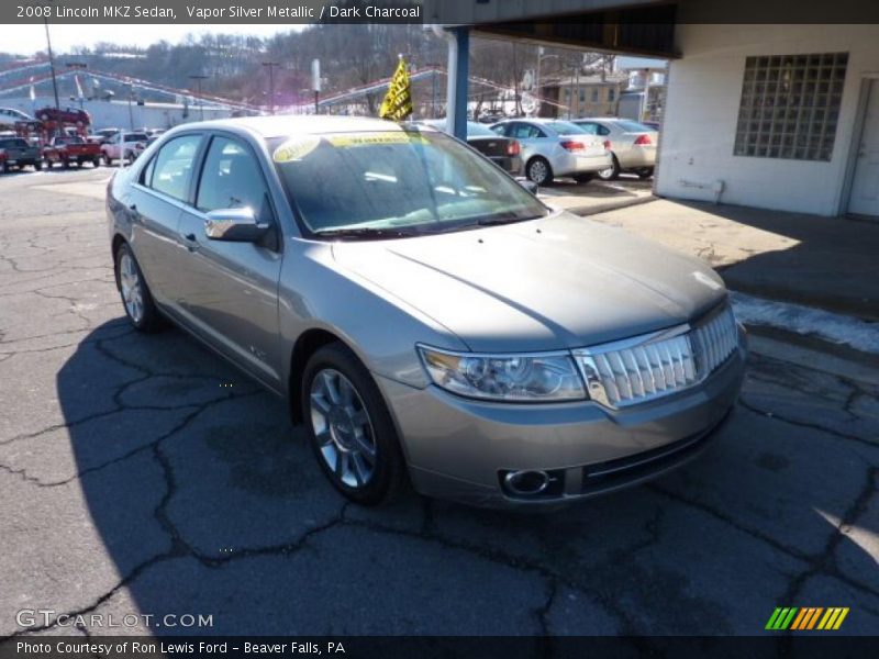 Vapor Silver Metallic / Dark Charcoal 2008 Lincoln MKZ Sedan