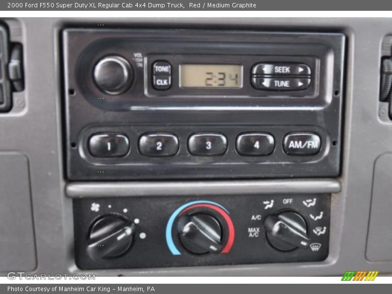 Red / Medium Graphite 2000 Ford F550 Super Duty XL Regular Cab 4x4 Dump Truck