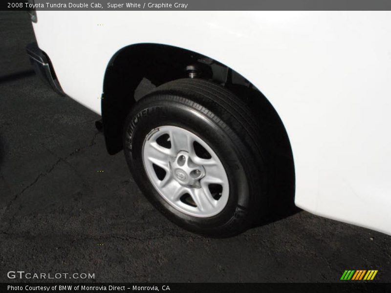 Super White / Graphite Gray 2008 Toyota Tundra Double Cab
