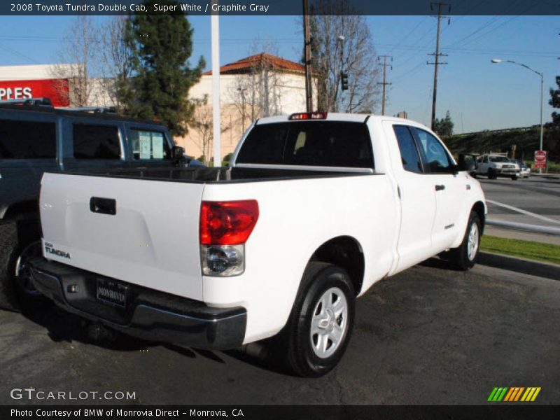 Super White / Graphite Gray 2008 Toyota Tundra Double Cab