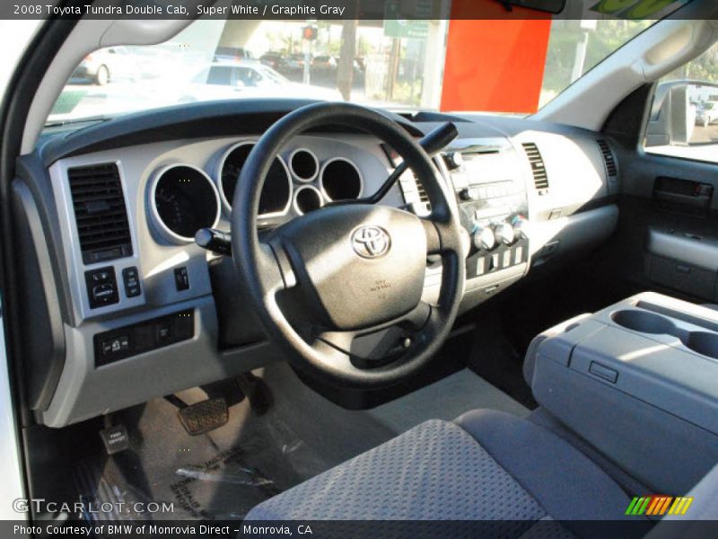 Super White / Graphite Gray 2008 Toyota Tundra Double Cab