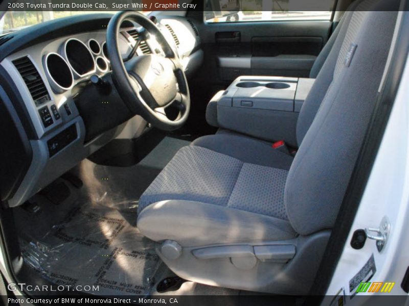 Super White / Graphite Gray 2008 Toyota Tundra Double Cab