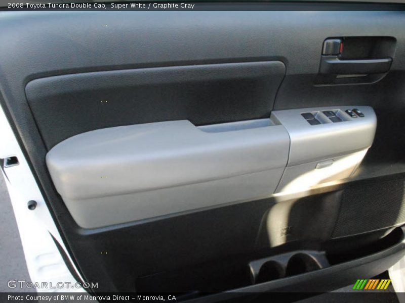 Super White / Graphite Gray 2008 Toyota Tundra Double Cab