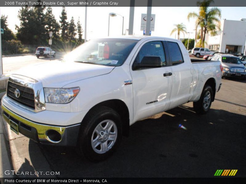 Super White / Graphite Gray 2008 Toyota Tundra Double Cab