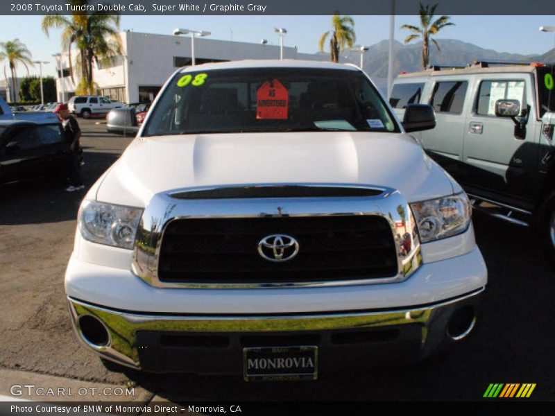 Super White / Graphite Gray 2008 Toyota Tundra Double Cab