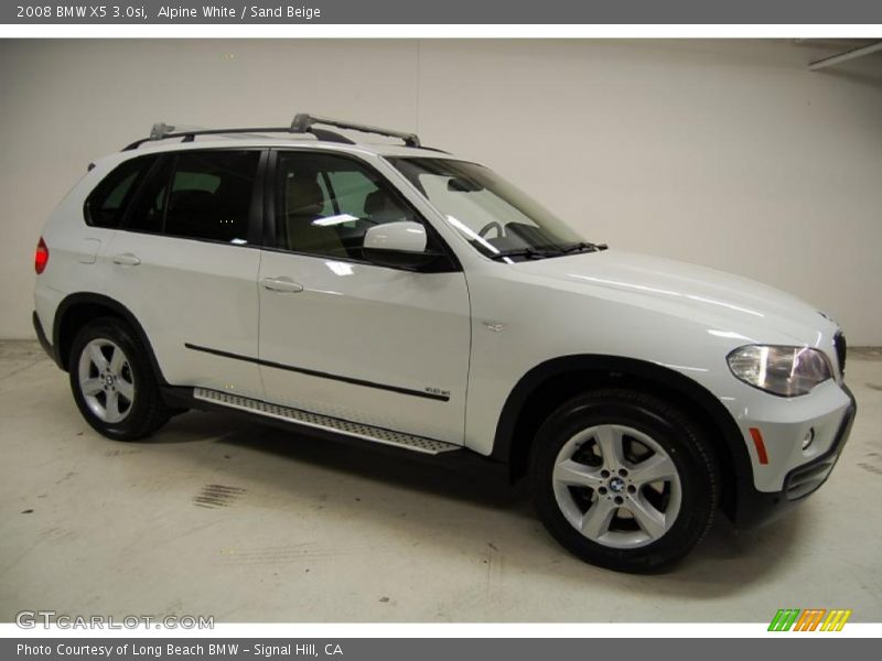 Alpine White / Sand Beige 2008 BMW X5 3.0si