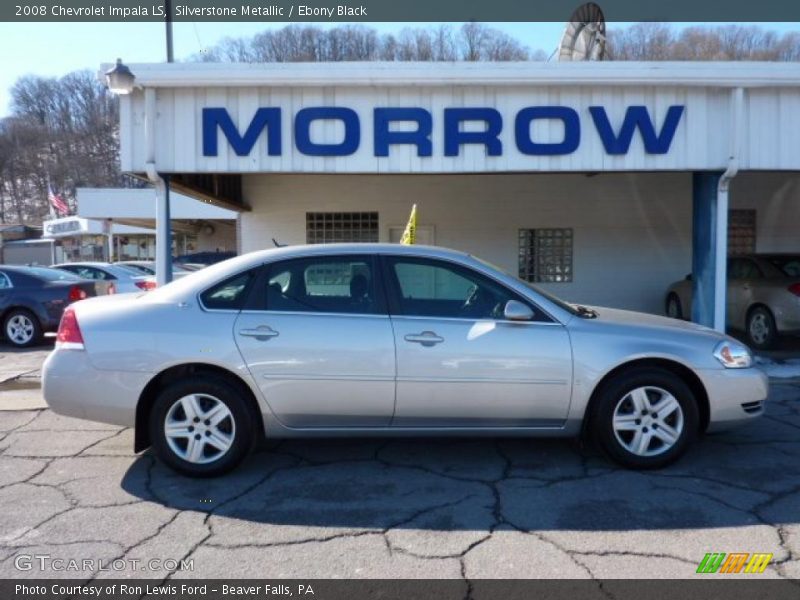 Silverstone Metallic / Ebony Black 2008 Chevrolet Impala LS