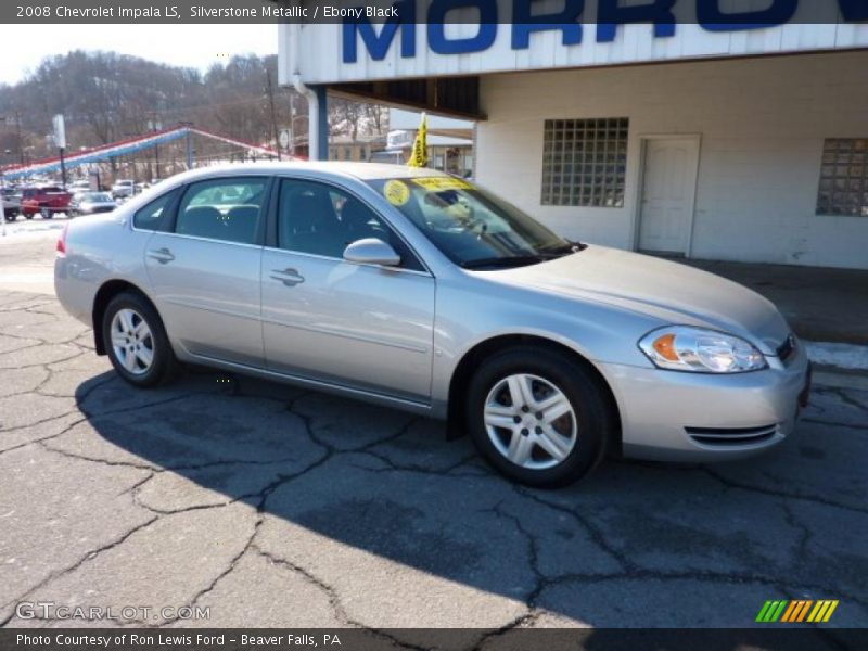 Silverstone Metallic / Ebony Black 2008 Chevrolet Impala LS