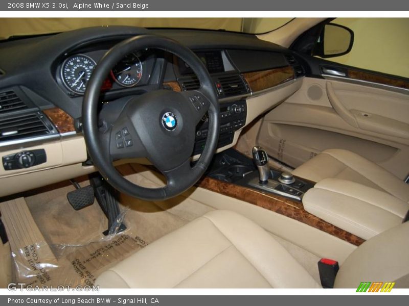 Alpine White / Sand Beige 2008 BMW X5 3.0si