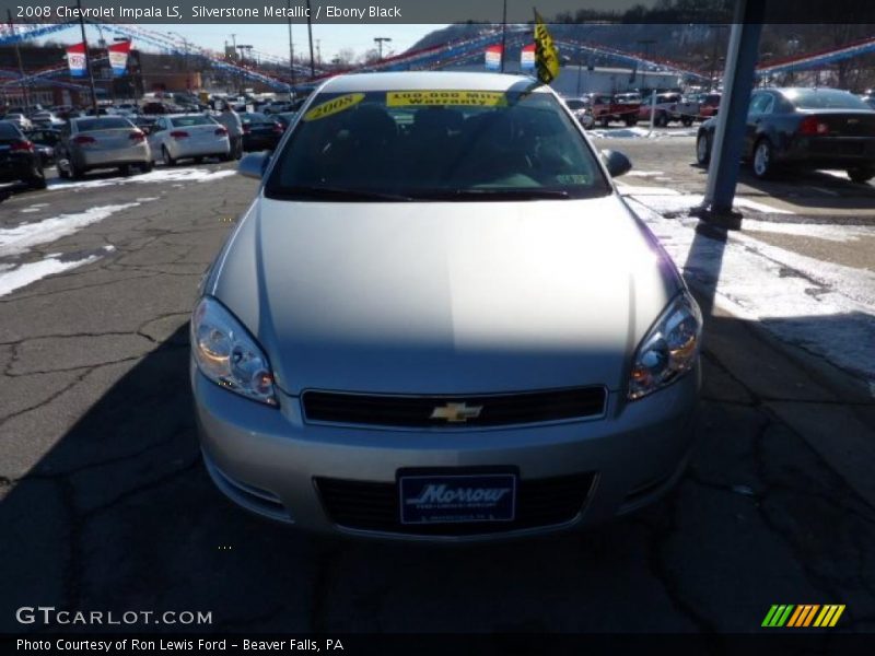 Silverstone Metallic / Ebony Black 2008 Chevrolet Impala LS
