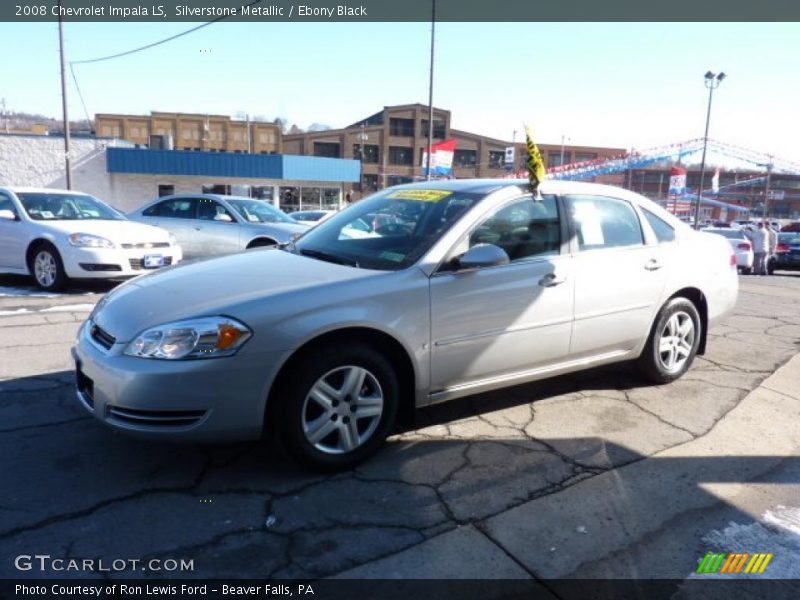 Silverstone Metallic / Ebony Black 2008 Chevrolet Impala LS