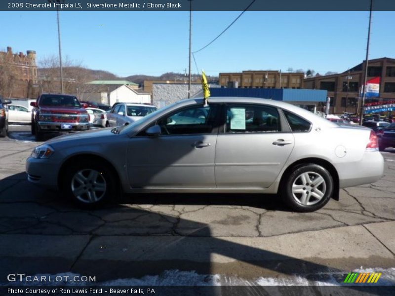 Silverstone Metallic / Ebony Black 2008 Chevrolet Impala LS