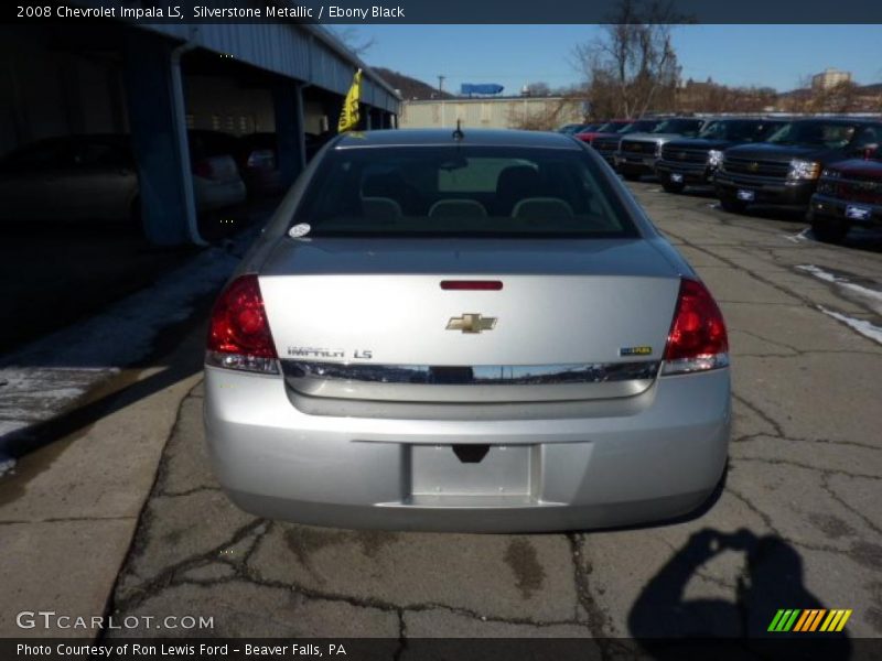 Silverstone Metallic / Ebony Black 2008 Chevrolet Impala LS