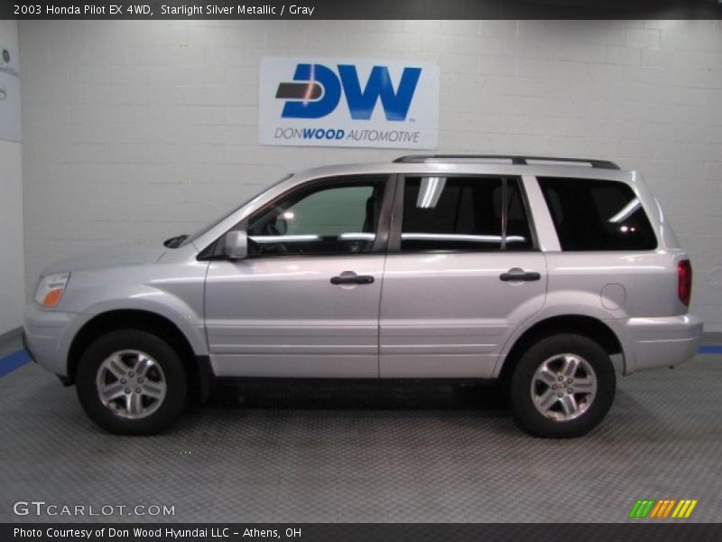 Starlight Silver Metallic / Gray 2003 Honda Pilot EX 4WD