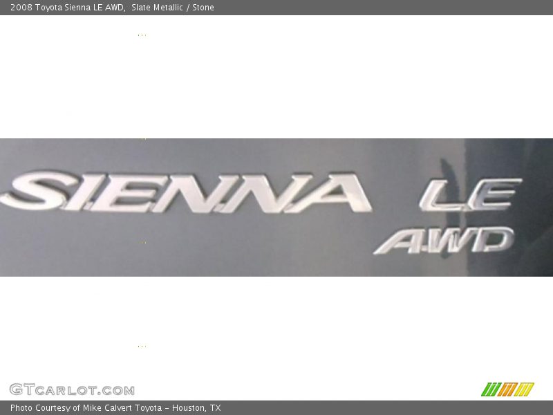 Slate Metallic / Stone 2008 Toyota Sienna LE AWD