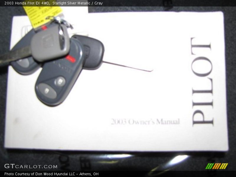 Starlight Silver Metallic / Gray 2003 Honda Pilot EX 4WD