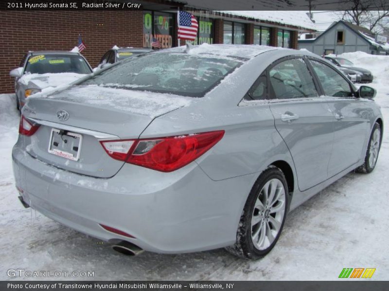 Radiant Silver / Gray 2011 Hyundai Sonata SE