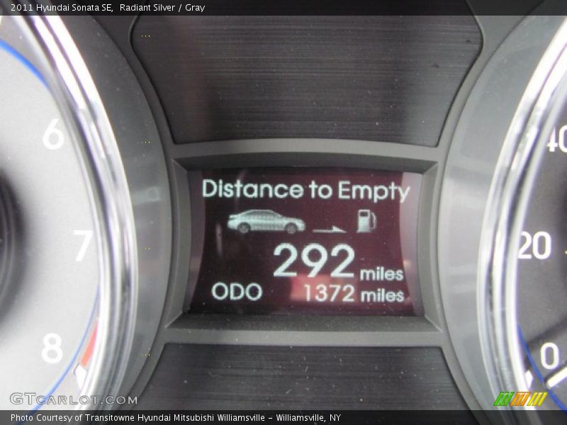 Radiant Silver / Gray 2011 Hyundai Sonata SE