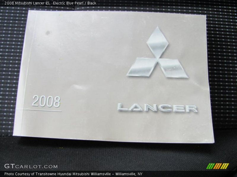 Electric Blue Pearl / Black 2008 Mitsubishi Lancer ES