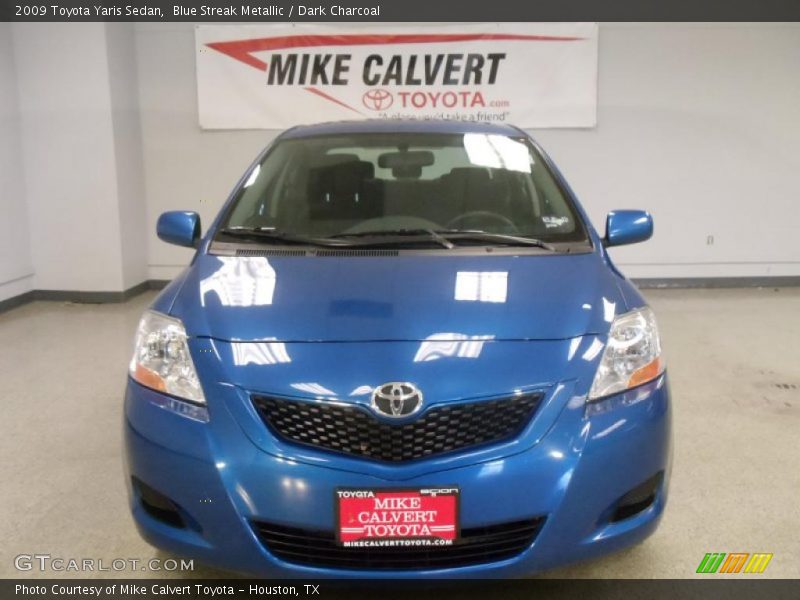 Blue Streak Metallic / Dark Charcoal 2009 Toyota Yaris Sedan