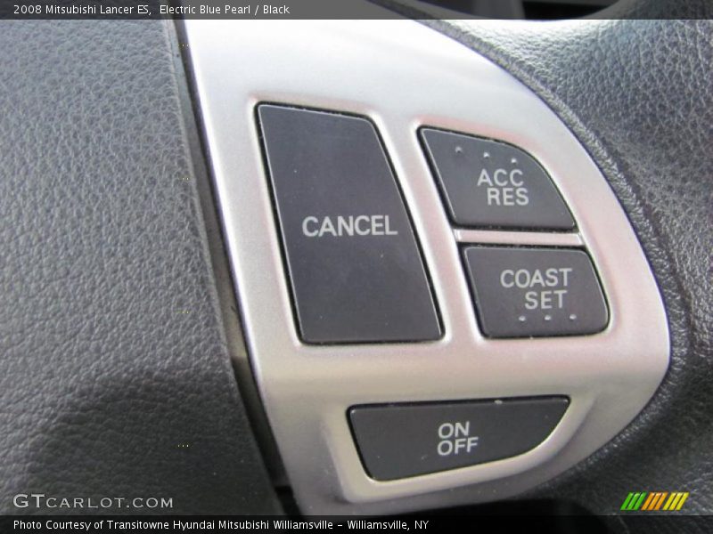 Electric Blue Pearl / Black 2008 Mitsubishi Lancer ES