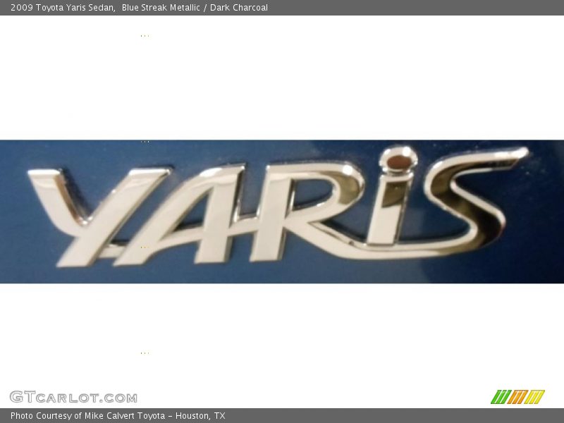 Blue Streak Metallic / Dark Charcoal 2009 Toyota Yaris Sedan