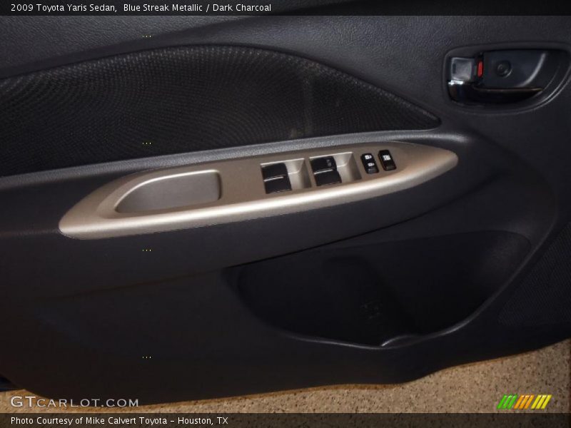 Blue Streak Metallic / Dark Charcoal 2009 Toyota Yaris Sedan