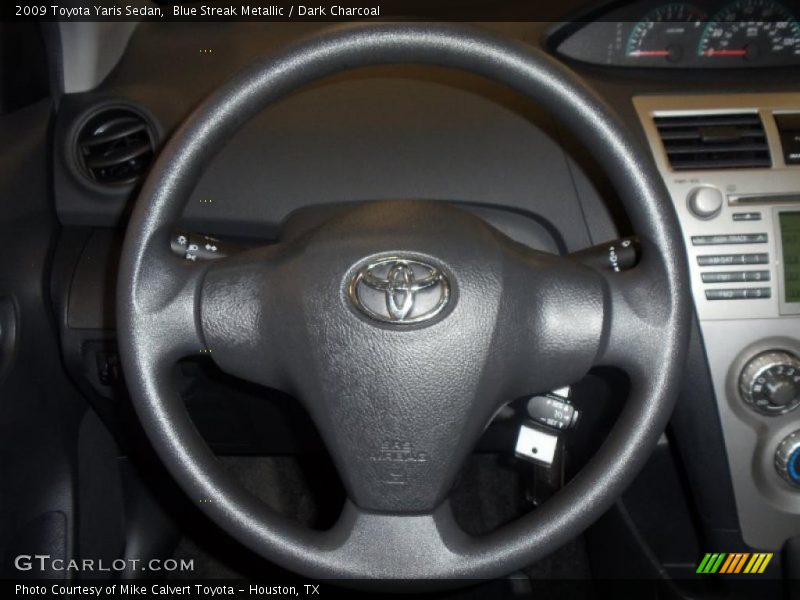 Blue Streak Metallic / Dark Charcoal 2009 Toyota Yaris Sedan