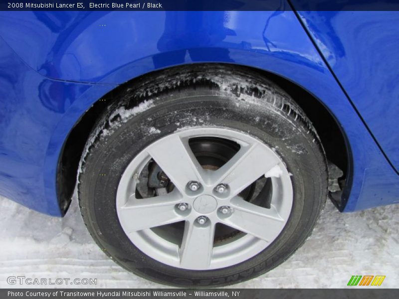 Electric Blue Pearl / Black 2008 Mitsubishi Lancer ES