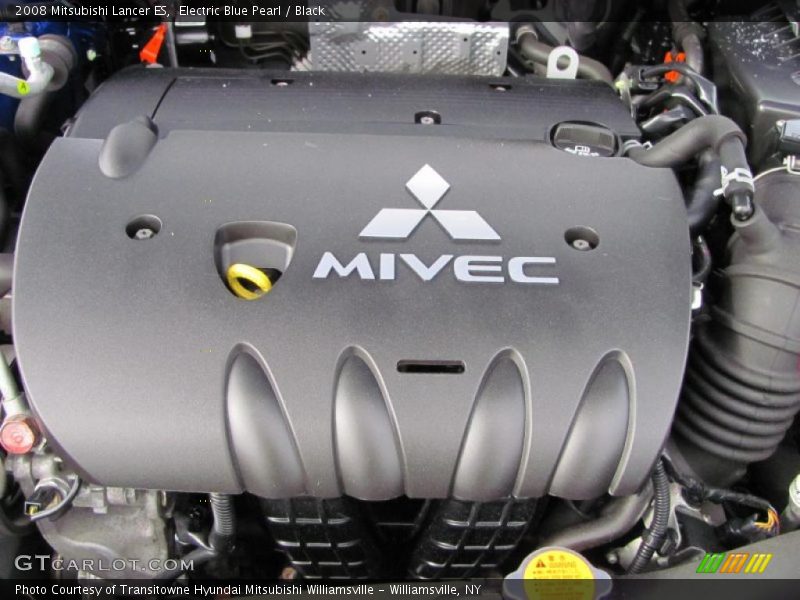 Electric Blue Pearl / Black 2008 Mitsubishi Lancer ES