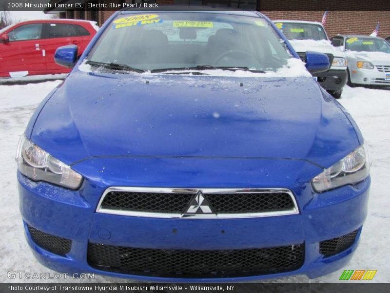 Electric Blue Pearl / Black 2008 Mitsubishi Lancer ES