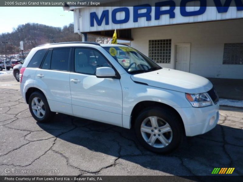 White Pearl / Beige 2006 Suzuki Grand Vitara Luxury