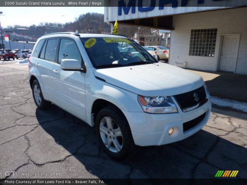 White Pearl / Beige 2006 Suzuki Grand Vitara Luxury