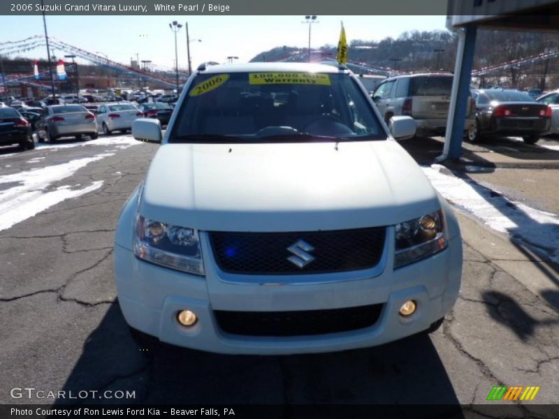 White Pearl / Beige 2006 Suzuki Grand Vitara Luxury