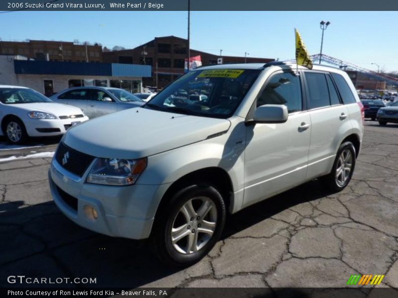 White Pearl / Beige 2006 Suzuki Grand Vitara Luxury